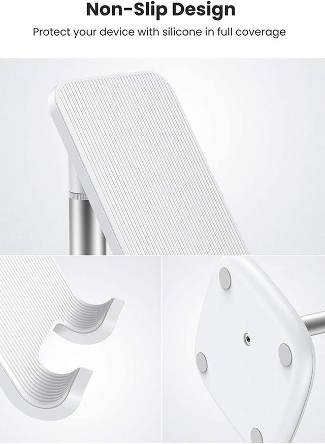حامل هاتف للمكتب Phone Stand Desk Holder White