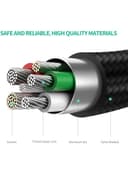 UGREEN Micro USB Cable 1M Nylon Braided Wire Fast Quick Charger Cord USB to Micro USB 2.0 Android Charging Cord Compatible with Note, Nexus, Nokia, PS4 Black