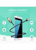 UGREEN Micro USB Cable 3M Nylon Braided Wire Fast Quick Charger Cord USB to Micro USB 2.0 Android Charging Cord Compatible with Note, Nexus, Nokia, PS4 Black