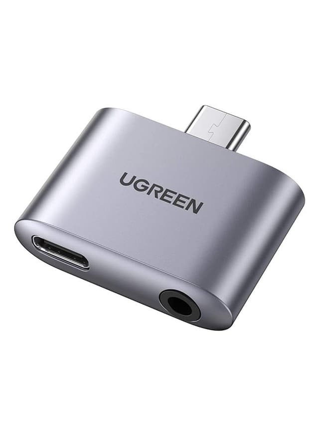 UGREEN USB C To 3.5mm Jack Headphone Charger Splitter CM231 grey