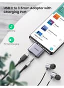 UGREEN USB C To 3.5mm Jack Headphone Charger Splitter CM231 grey