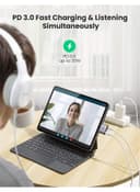 UGREEN USB C To 3.5mm Jack Headphone Charger Splitter CM231 grey