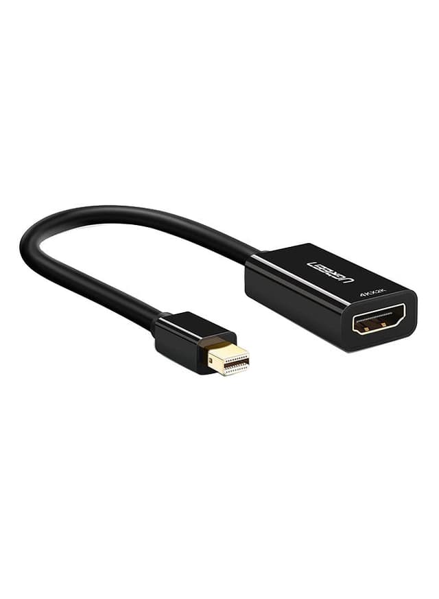 وصلة تحويل Mini DP إلى HDMI  -أسود UGREEN Mini DisplayPort to HDMI Adapter Male to Female Thunderbolt 2.0 Transfer