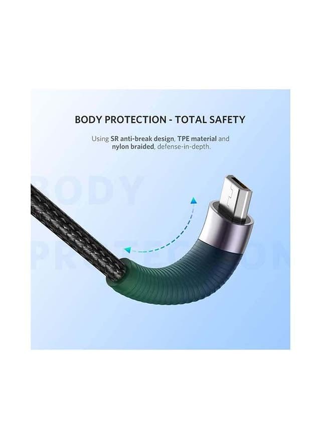 UGREEN Micro USB Cable Fast Quick Charger Cord 2.4A USB 2.0 to Micro USB Charging Wire compatible for Galaxy S7 S6, Note, LG, Nexus, Nokia, PS4, Controller - 0.5M Black