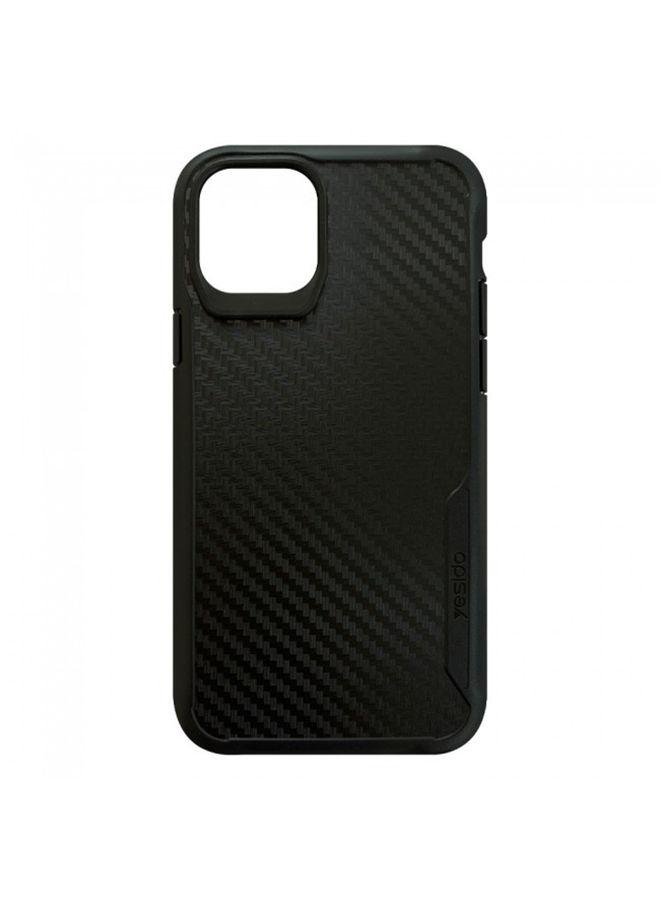 Yesido Carbon Fiber Case Cover For IPhone 12 Pro Black