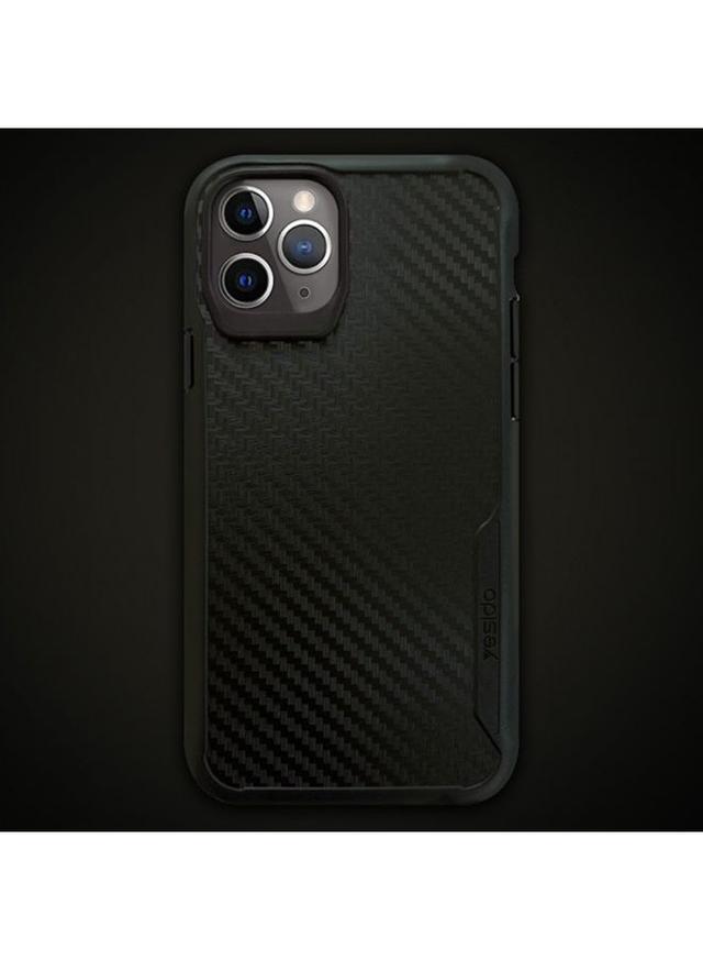 Yesido Carbon Fiber Case Cover For IPhone 12 Pro Black - SW1hZ2U6NTQyMTE4