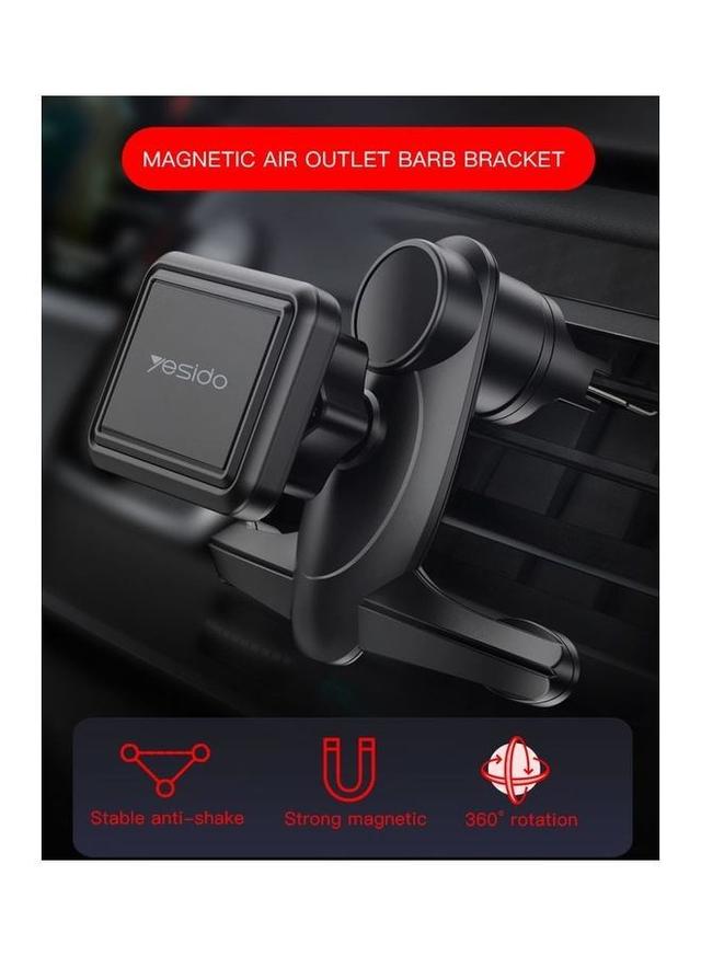 Yesido Magnetic Mobile Holder For Car Black - SW1hZ2U6NTQzNDQ0