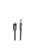 وصلة تحويل من Lightning إلى Aux أسود 1.2 متر | Lightning To Aux 3.5mm Audio Cable - SW1hZ2U6NTQzODYy