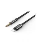 وصلة تحويل من Lightning إلى Aux أسود 1.2 متر | Lightning To Aux 3.5mm Audio Cable - SW1hZ2U6NTQzODY0