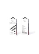 وصلة تحويل من Aux إلى Aux أسود 2.0 متر | Aux 3.5mm Male To Male Audio Cable