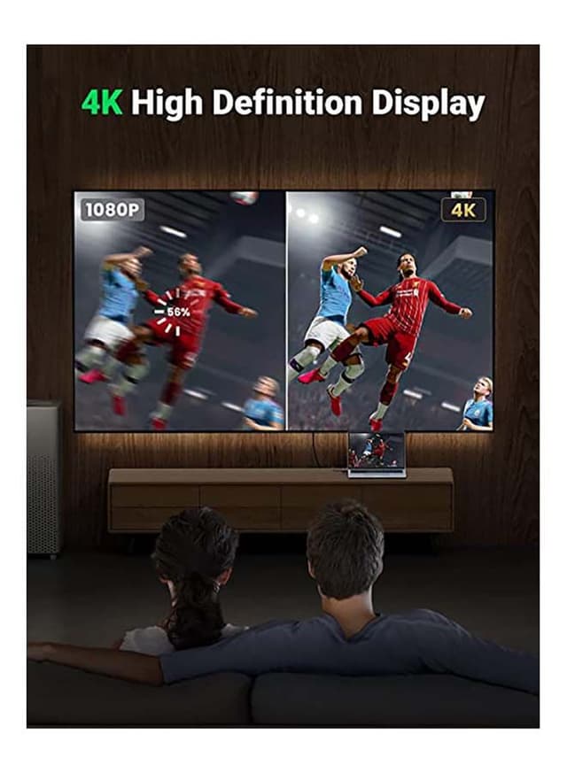 UGREEN DP to HDMI Cable 4K UHD Male to Male Displayport to HDMI Video Cord DisplayPort to HDTV Monitor Wire Compatible with PC Laptop Smart TV Camera- 2M Black