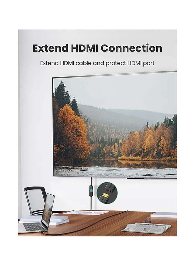 UGREEN HDMI Extension Cable Male to Female HDMI Extender Cord 4K Compatible for TV Stick, Roku Stick, PS5 PS4 PS3, Blu Ray Player,HDTV Laptop PC - 1M Black