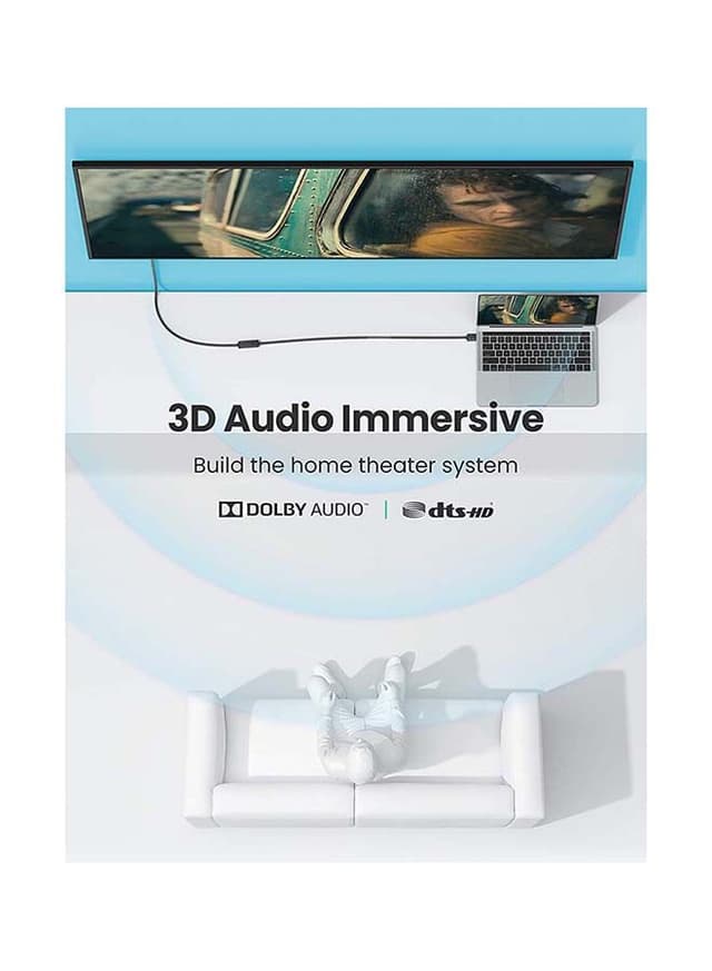 UGREEN HDMI Extension Cable Male to Female HDMI Extender Cord 4K Compatible for TV Stick, Roku Stick, PS5 PS4 PS3, Blu Ray Player,HDTV Laptop PC - 1M Black