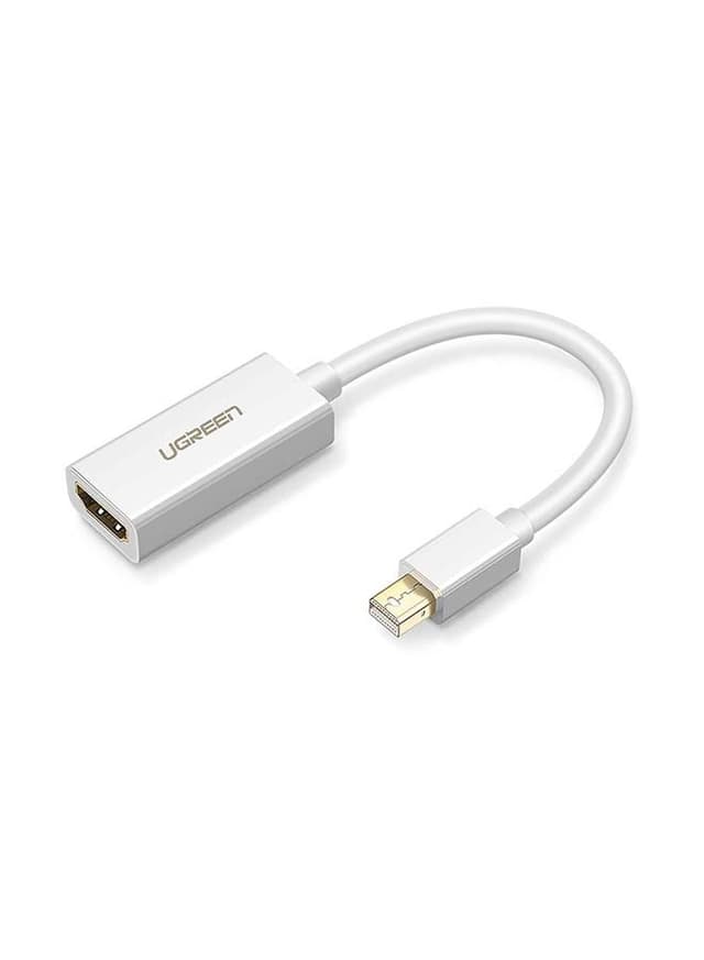 UGREEN Mini DisplayPort to HDMI Adapter Male to Female Thunderbolt 2.0 Transfer Compatible for Apple MacBook Pro MacBook Air Microsoft Surface Pro 4 3 Google Chromebook White