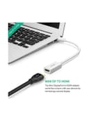 UGREEN Mini DisplayPort to HDMI Adapter Male to Female Thunderbolt 2.0 Transfer Compatible for Apple MacBook Pro MacBook Air Microsoft Surface Pro 4 3 Google Chromebook White