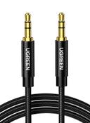 UGREEN 1M Aux Cable 3.5mm Audio Cable Flexible Braided Male to Male Lead Auxiliary Headphone Cable for Phone Tablet Speakers Car Stereo Headphones MacBook Pro 2021 Black - SW1hZ2U6NTQ1NDAy