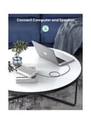 كيبل aux ( مقاس 3.5 ) 1 متر - اسود UGREEN -  Audio Cable Aux Cable Braided Male to Male Stereo Auxiliary Aux Jack Cord TRS Aux Compatible for iPhone iPad Smartphones Tablets Car Home Stereos Beats Bose Sony