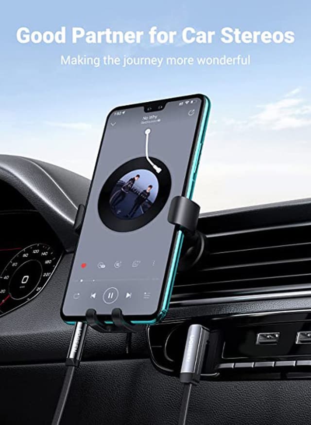 سلك اوكس 3.5 مم و 2 متر أسود يوغرين UGREEN Aux Cable Auxiliary Audio Jack to Jack Cable