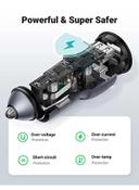 UGREEN Fast Car Charger Adapter 42.5W Dual USB Quick Charge QC 3.0 and PD Fast Charging Car Plug for iPhone 13 Pro 13 Pro Max 13 13 mini 12 Pro Max New iPad 9 Silver