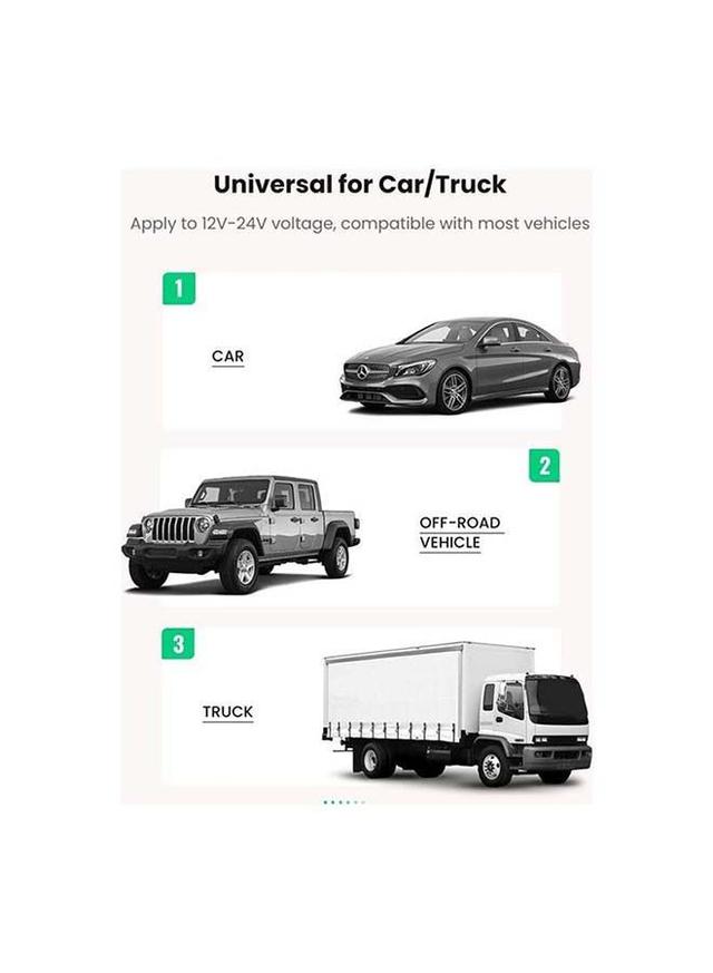 شاحن سيارة شحن سريع بمنفذين 18 واط قضي يوجرين Ugreen Fast Car Charger Adapter