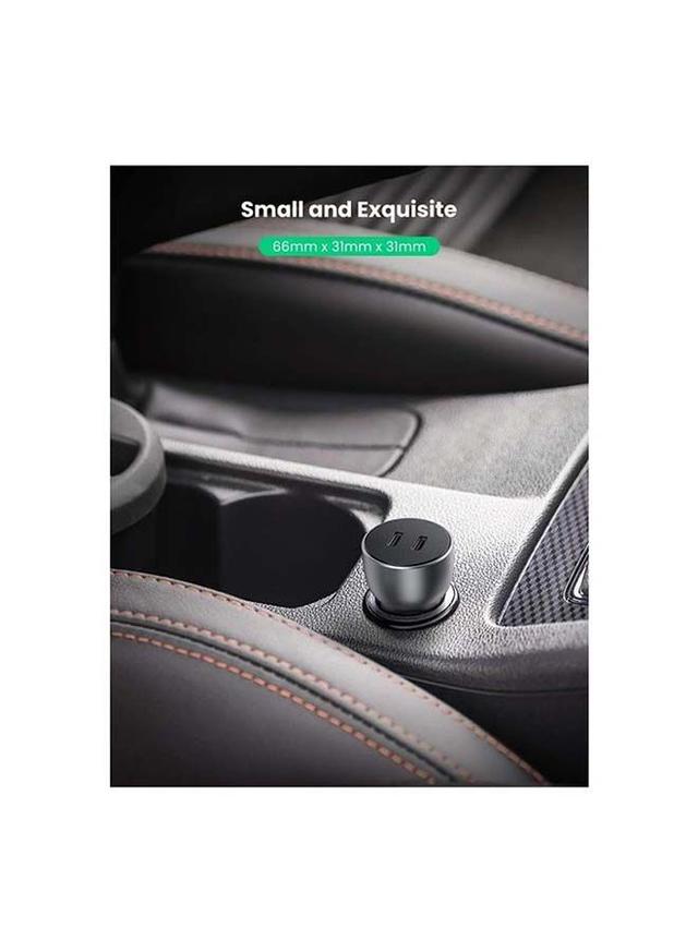 شاحن سيارة شحن سريع بمنفذين 18 واط قضي يوجرين Ugreen Fast Car Charger Adapter