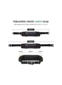 UGREEN Running Belt Pouch Runners Fanny Pack Waist Bag Black