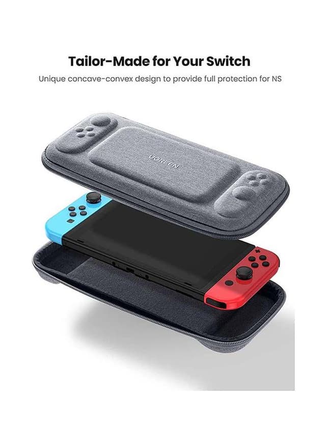 UGREEN Protective Carry Case Compatible For Nintendo Switch Grey