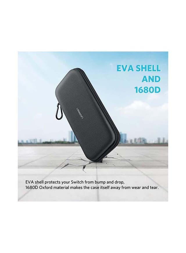 UGREEN Case for Nintendo Switch Shockproof Waterproof Switch Cover Carrying Sleeve Compatible with Nintendo Switch Console Travel Carrying Switch Bag with Carved soft Liner Black