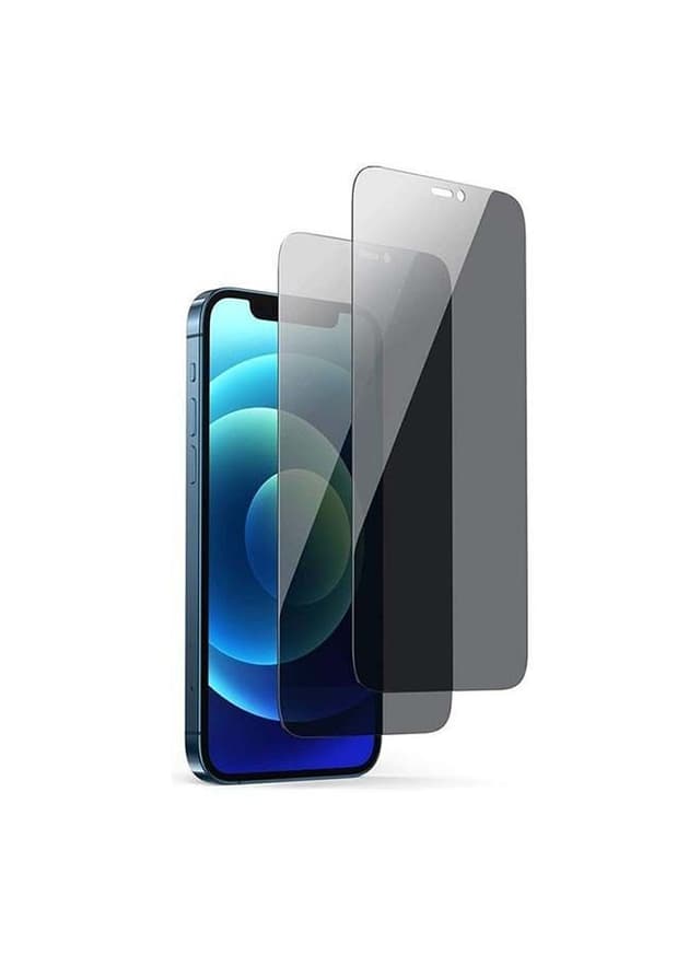 شاشة حماية ( قطعتين ) - اسود UGREEN - Privacy Screen Protector Tempered Glass Anti-Spy Film For iPhone 12/12 Pro