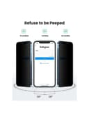UGREEN 2-Piece Privacy Screen Protector Tempered Glass Anti-Spy Film For Apple iPhone 12 Pro Max Black