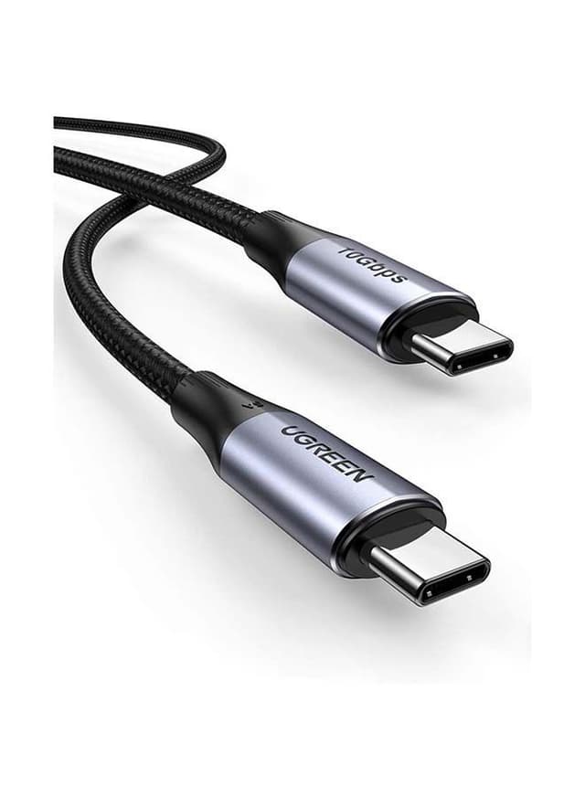 UGREEN USB-C to C Cable 1M 100W Power Delivery USB C 3.1 Gen 2 10Gbps 4K Video Compatible for iPad mini 6/Pro 2020,MacBook Pro/Air,Matebook,Chromebook,Samsung Galaxy, Pixel, NS Black