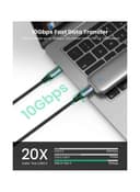 UGREEN USB-C to C Cable 1M 100W Power Delivery USB C 3.1 Gen 2 10Gbps 4K Video Compatible for iPad mini 6/Pro 2020,MacBook Pro/Air,Matebook,Chromebook,Samsung Galaxy, Pixel, NS Black