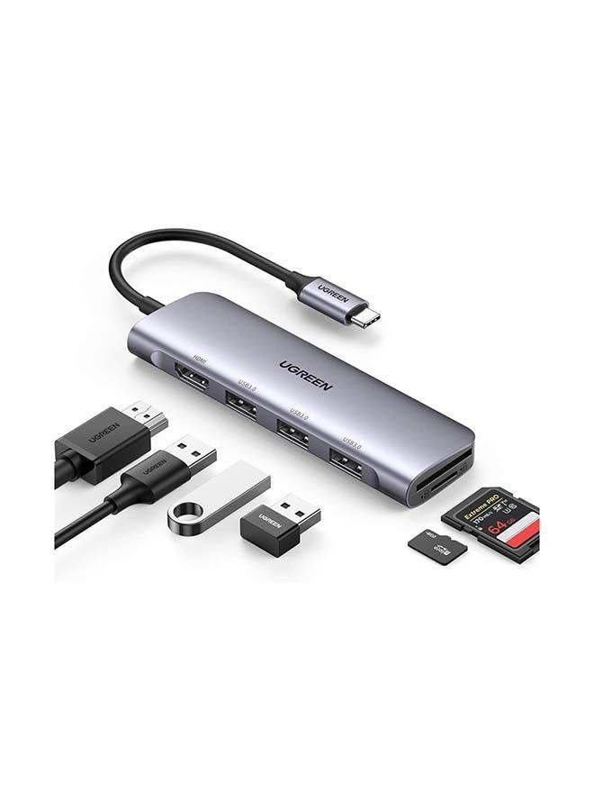 محول فضي ( USB C HDMI )USB C HDMI Adapter Silver
