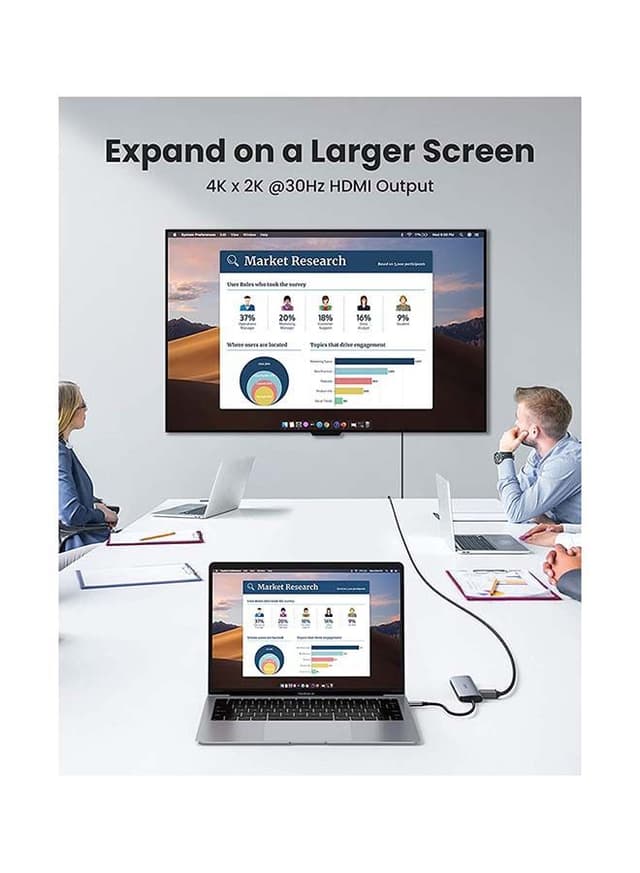 UGREEN USB C HDMI Adapter Silver