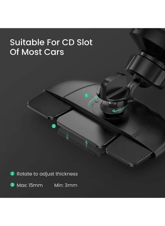 حامل جوال للسيارة - اسود UGREEN - CD Slot Car Phone Holder