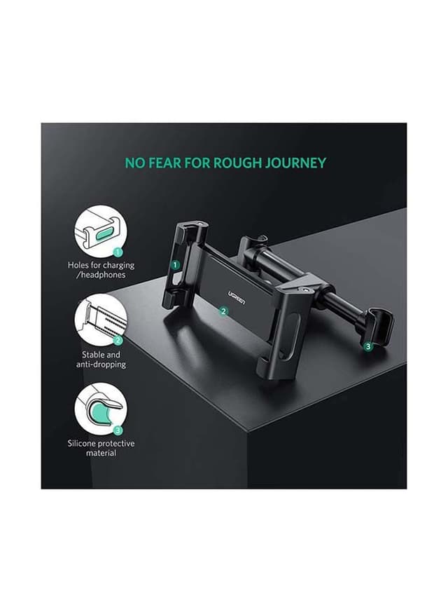 حامل ايباد للسيارة على ظهر المقعد الأمامي أسود يوجرين Ugreen Black On The Back Of The Front Seat IPad Holder For Car