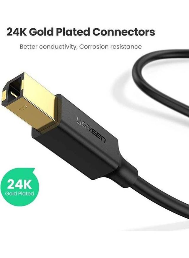 سلك طابعة سريع 1.5 متر أسود يوجرين UGREEN Black 1.5M Speed Printer Cable - SW1hZ2U6NTQzMzY3