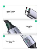 UGREEN Micro USB 3.0 Cable A Male to Micro B Cord Nylon Braided External Hard Drive Wire Compatible for Samsung Galaxy S5, Note 3, WD Camera, Hard Drive and More -2M black