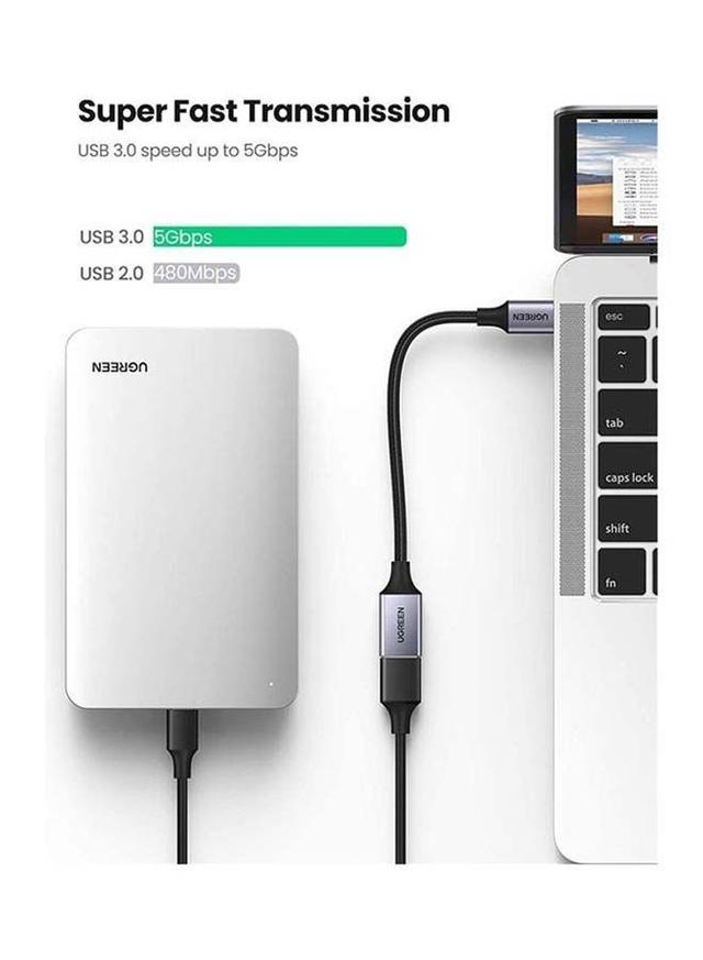 UGREEN USB C to USB 3.0 Adapter C Female to USB Male USB C 3.1 Converter 5Gbps Compatible with MacBook Pro 2018/2017 iPad Pro 2020/2018 Galaxy Note20 Ultra Laptops Chargers black - SW1hZ2U6NTQyODY3