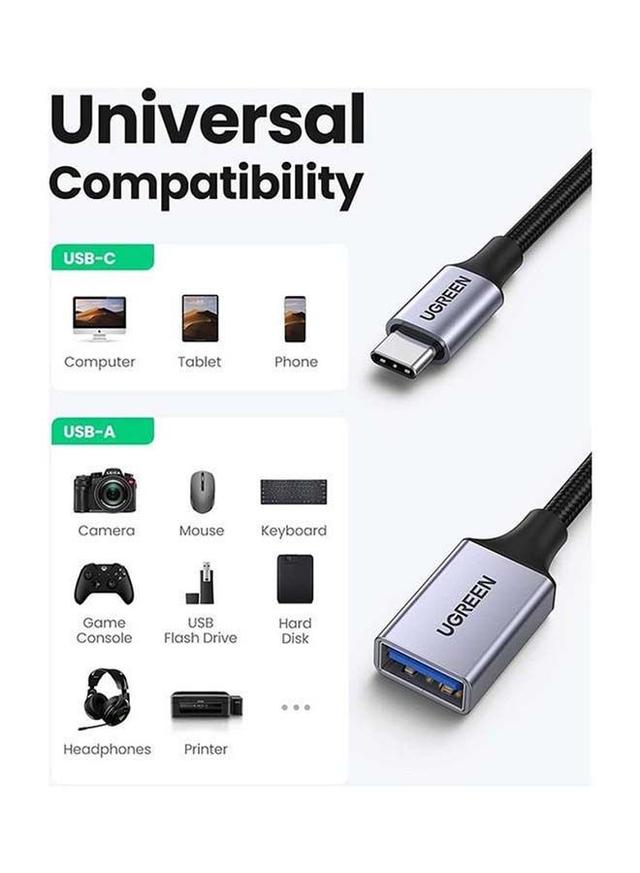 UGREEN USB C to USB 3.0 Adapter C Female to USB Male USB C 3.1 Converter 5Gbps Compatible with MacBook Pro 2018/2017 iPad Pro 2020/2018 Galaxy Note20 Ultra Laptops Chargers black - SW1hZ2U6NTQyODcz