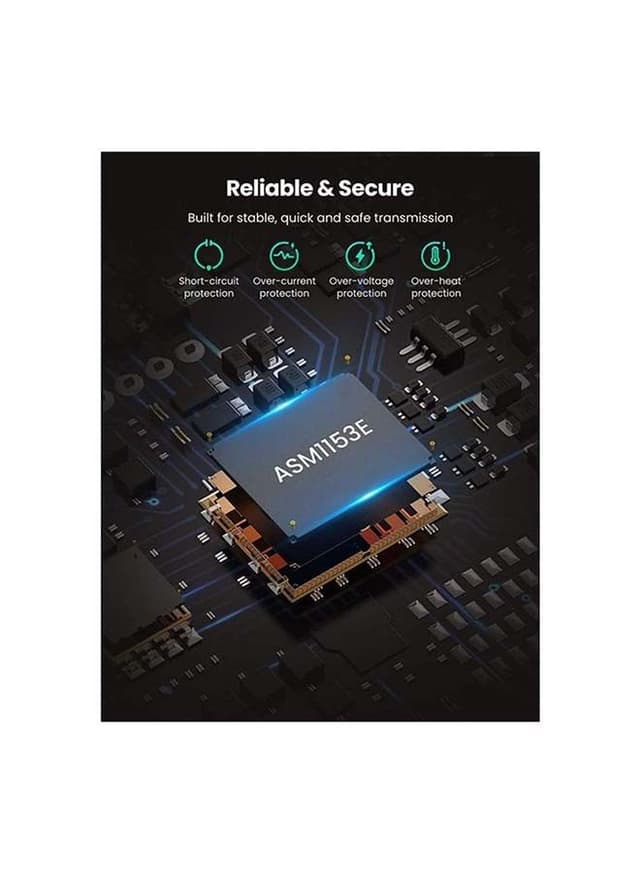 محول USB 3.0 الى SATA - أسود UGREEN - SATA to USB 3.0 Adapter Hard Drive Cable External Disk Reader 2.5 SSD