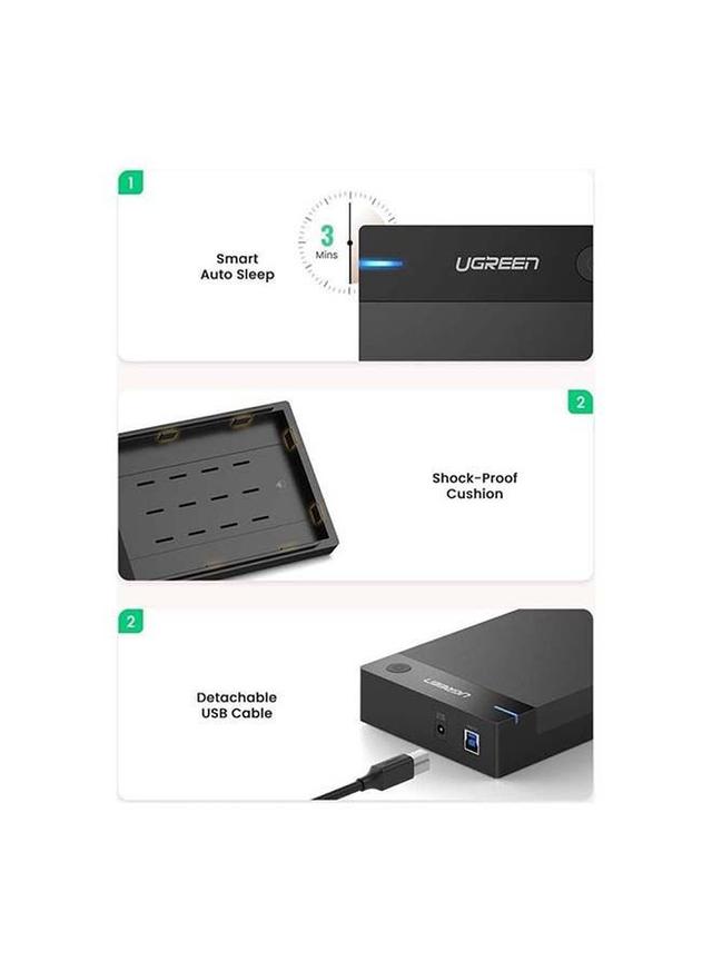 حاوية محرك الاقراص الصلبة لتحمي الهارد اسود من يوغرين UGREEN External Hard Drive Enclosure - SW1hZ2U6NTQ2ODY1