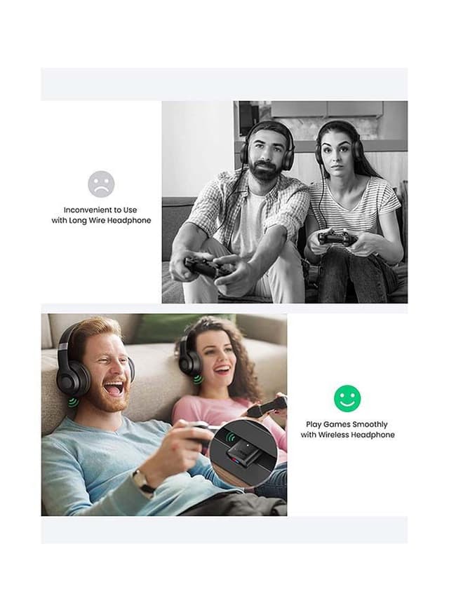 محول بلوتوث لاسلكي (USB 2.0) USB 2.0 Bluetooth 5.0 Transmitter Wireless