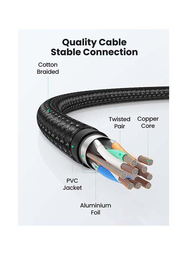 سلك ايثرنت كات 8 بسرعة 40 جيجابايت 2000 ميجا هرتز Ugreen 2000MHz Speed 40Gbps Cat8 Ethernet Cable - SW1hZ2U6NTQxOTAz