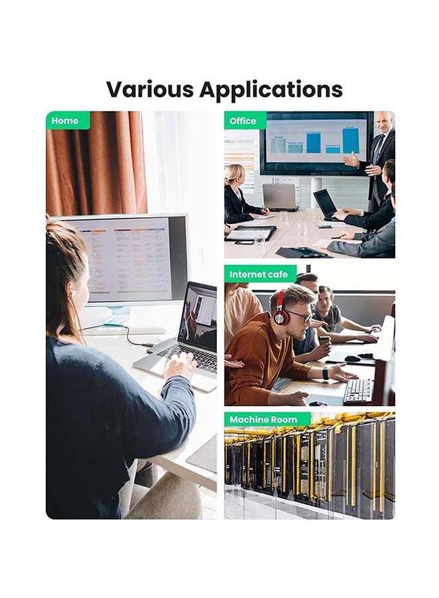 سلك ايثرنت كات 8 بسرعة 40 جيجابايت 2000 ميجا هرتز Ugreen 2000MHz Speed 40Gbps Cat8 Ethernet Cable