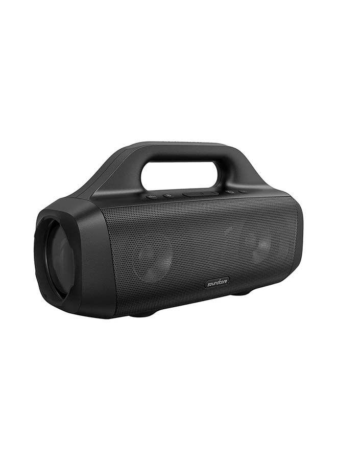 Soundcore Motion Boom Outdoor Speaker with Titanium Drivers, BassUp Technology, IPX7 Waterproof, 24H Playtime, Soundcore App, Built-In Handle, Portable Bluetooth Speaker for Outdoors, Camping Black