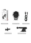 ميزات الشاحن اللاسلكي وهولدر سيارة شكل كوب أسود | C78 Wireless Suction-Cup Phone Holder