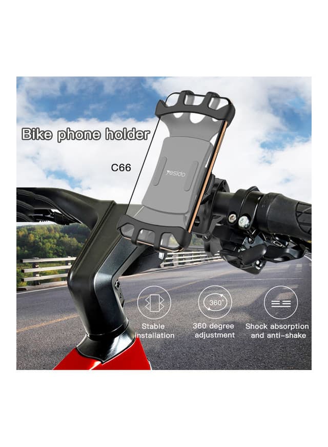 حامل جوال للدراجة 360 درجة يسدو Yesido Anti Shake 360 Degree Rotation Universal Smartphone Mount