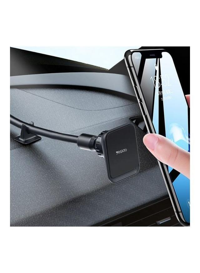 هولدر مغناطيسي للهاتف بتحكم كامل بالإتجاه أسود | Long Leg Magnetic Mobile Holder For Car Windshield - SW1hZ2U6NTQzNTcx