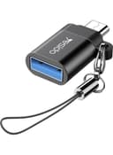 محول OTG صغير من 3.0 USB إلى MicroUsb أسود | Yesido Micro OTG USB 3.0 Super Fast Data Transmission